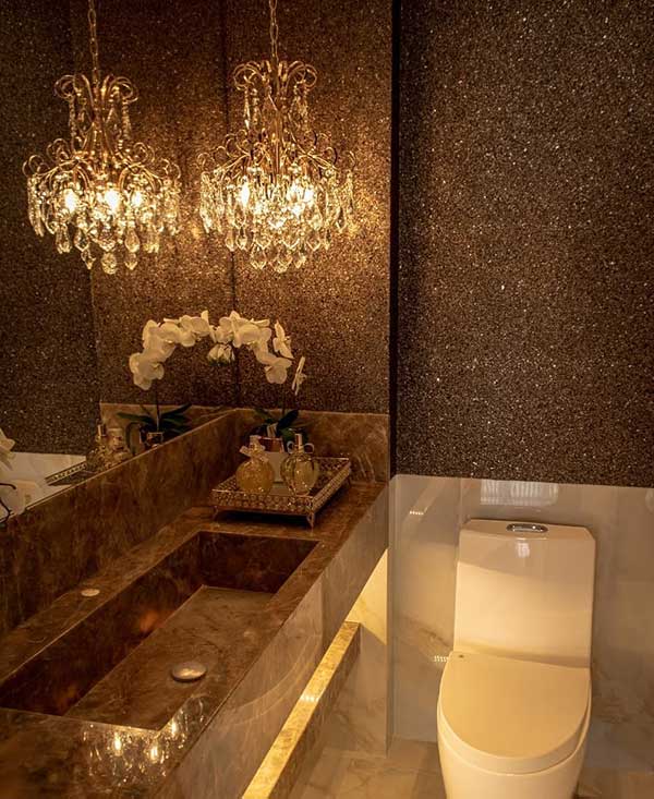 Papel de parede lavabo