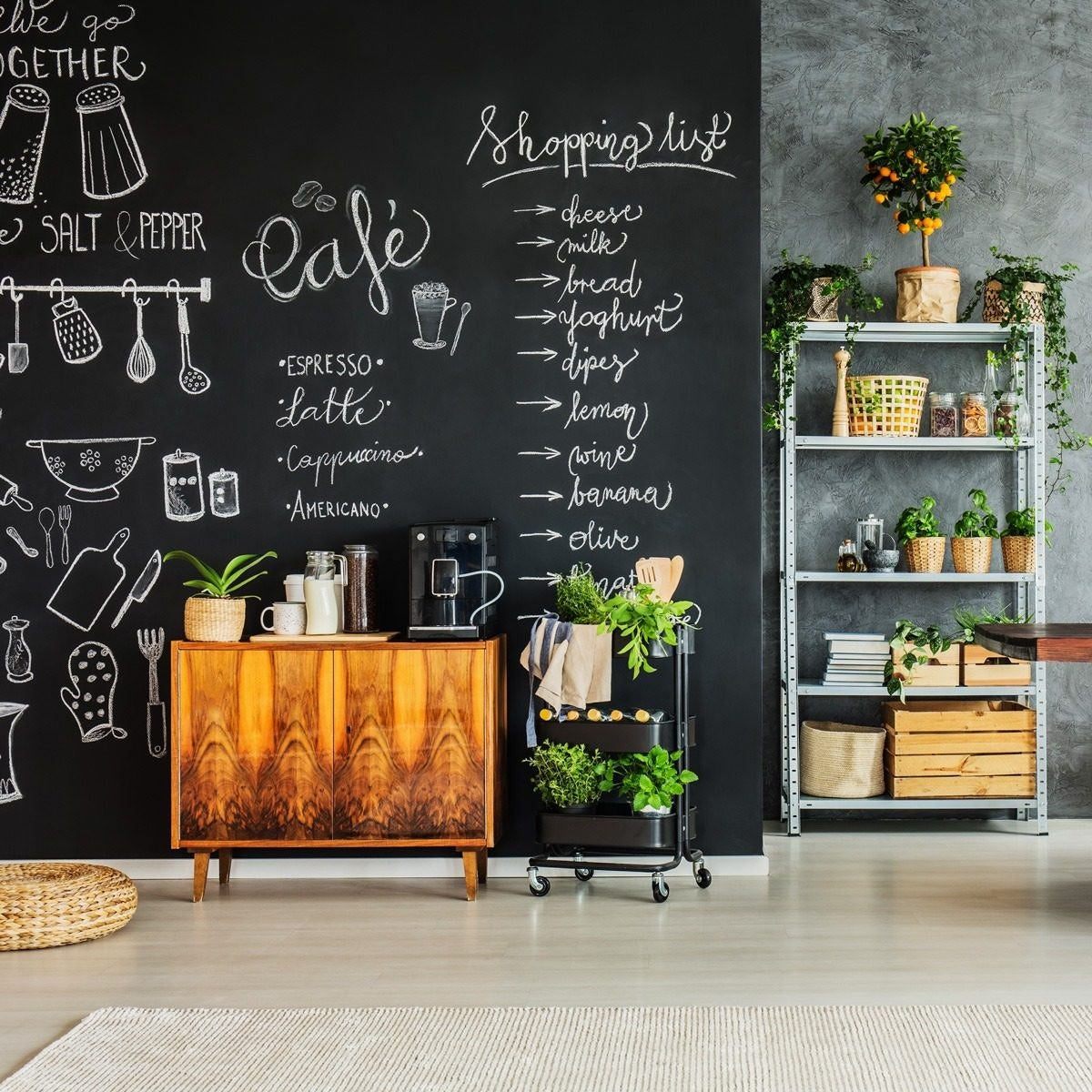 Papel de parede lousa ou adesivo de lousa: Sua decoração personalizada todo dia